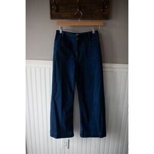 Anthropologie The Denim Colette Cropped Wide-Leg Jeans SIZED WRONG